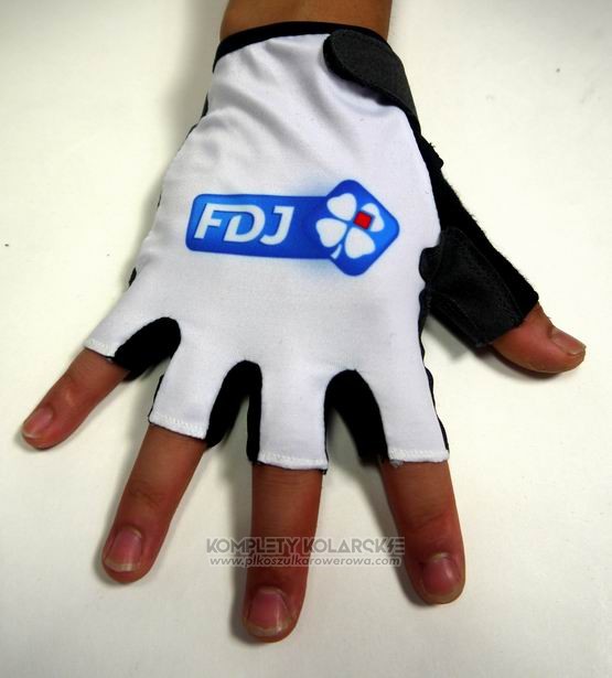 2015 FDJ Rekawiczki Cycling Bialy